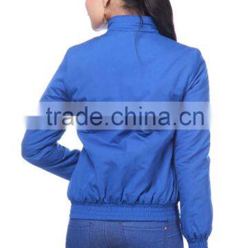 Lady polyetser jacket, super light jacket with polyester fiber inside [chuan]