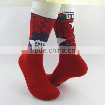 Custom Colorful Ployester Man Socks