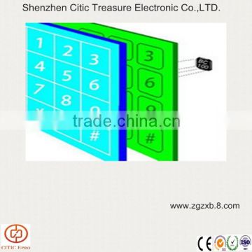 Backlit touch keypad, capacitance touch switches customized