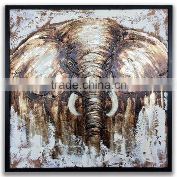 Modern Decoration Home Goods Abstract Canvas Elephant Oil Painting