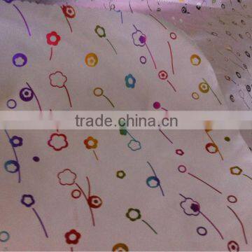 15d nylon taffeta fabric gold stamping nylon taffeta for jacket