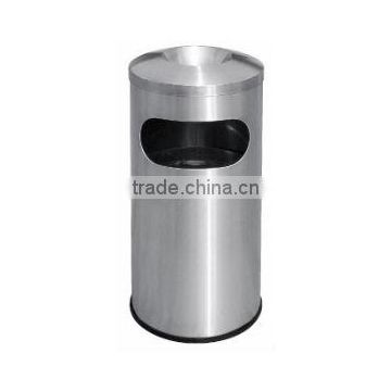 Stainless Steel Litter Bin c/w Ashtray Top