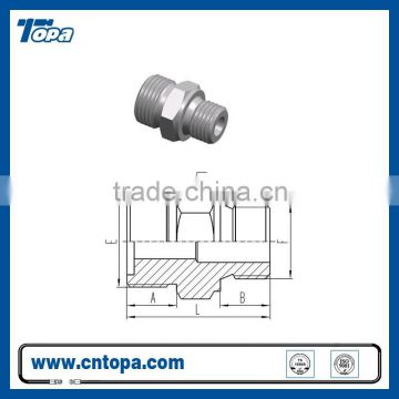 1EL Metric thread Adapters O-ring/with bonded seal hydraulic press male thread connector fitting