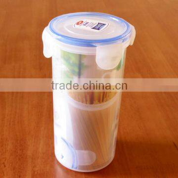 750ml cylindrical food storage container with airtight lid
