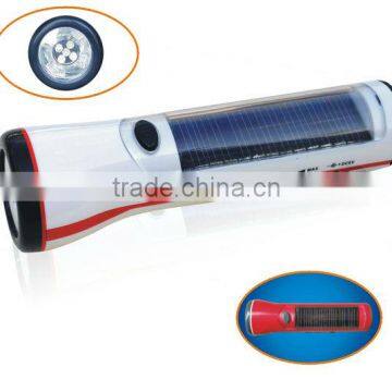 Hot Selling Hand Crank Emergency Dynamo Solar 3 LED Hand Rechargeable Flashlight