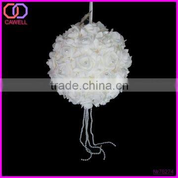 20cm white rose flower ball
