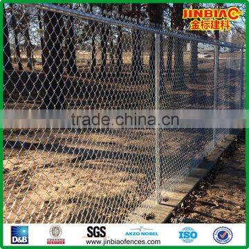 Low carbon steel wire chain link fence