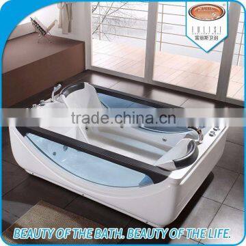 Square whirlpool massage bathtub for hotel bathroom