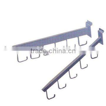 chrome / zinc / powder coat Metal slatwall hanger hook / steel hook