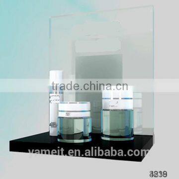 Factory price High quality cosmetic eyeshadow display lucite cosmetic organizer plexiglass makeup product display