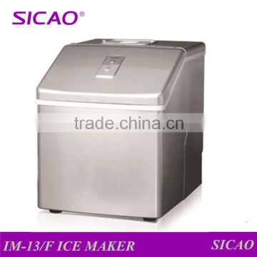 IM-13/F silver color square ice shaped compressor ice maker