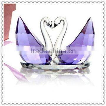 Kissing Wedding Favor Crystal Swan For Wedding Souvenir Gifts photo-2