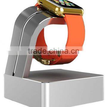 2015 hot new products for apple watch aluminum metal stand holder charging stand