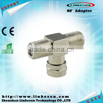 50 ohm F male plug to 2 F female Jack connector adapter