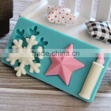 2015 New Hot Selling Christmas Decoration Silicone Chocolate Molds, Baking Supplies