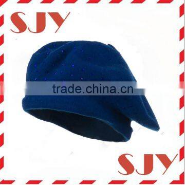 High Quality Unisex Plain Marina 100% Wool Military airline berets