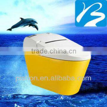 Yellow Colored Intelligent Toilet Product