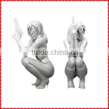 Good quality high grade nude lady resin crafts