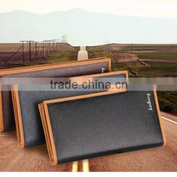 Hot Selling New Design Bifold Durable Leather Clutch Baellerry Men Wallet photo-3