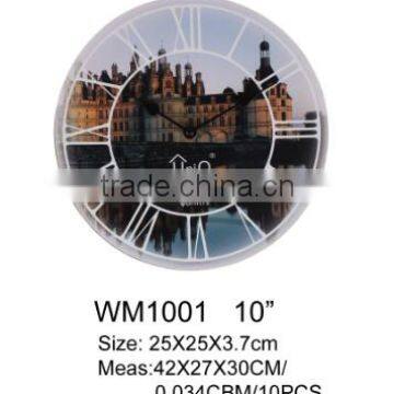 promotional 10 inches MDF wall clock