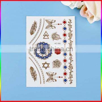 Custom Flash Metallic Temporary Tattoos,tattoo Sticker