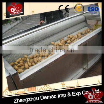 High efficiency Potato washing and peeling shelling machine