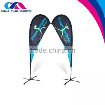 custom hot sale cheap wing shop tear drop event flag