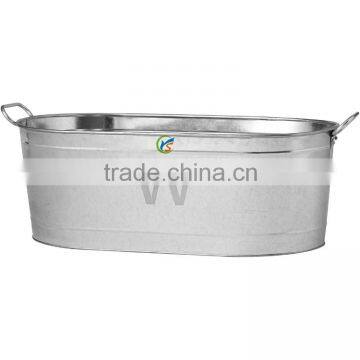 Large Metal Personalized Galvanized Beverage Tub