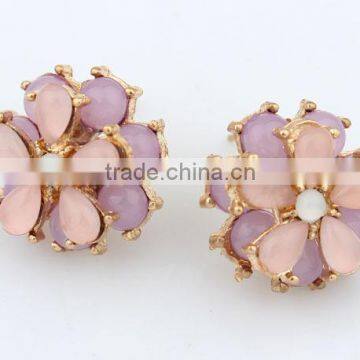 Flower stud earrings jewellery exports wholesale jewelry