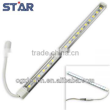 Aluminium LED Lichtleiste Indoor 5050 60led/m 14.4w/m 12v clear cover