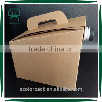 Cardboard juice box container apple juice bag in box
