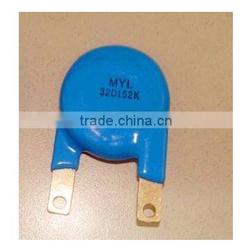 high voltage surge protector zinc metal oxide varistor surge arrestor surge absorber 32mm 32D152K surge protector