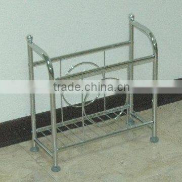 Chrome Metal Magazine Display Rack Holder Office Furniture