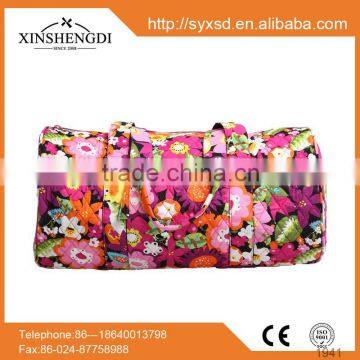 China supplier New design cotton bright quilted trendy insulated fancy bag