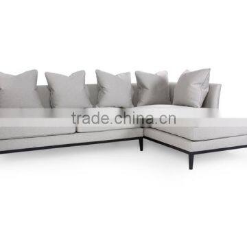 2016 latest design living room sofa Set with L-Shaped fabric corner sofa