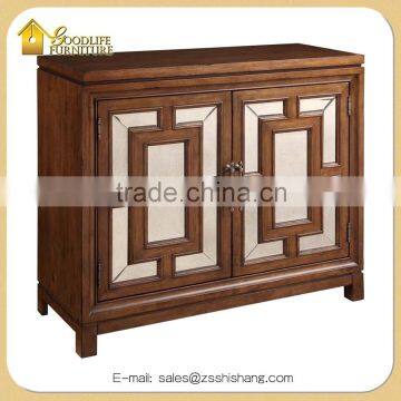 Best Selling Solid Wood Distressed 2-Door Console Cabinet