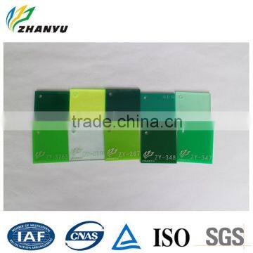 Water Proof Green Colored Heat Resistant Plastic Acrylic Sheet