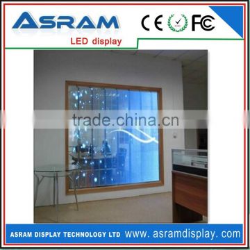 P16 outdoor high brightness advertising transparent glass led display