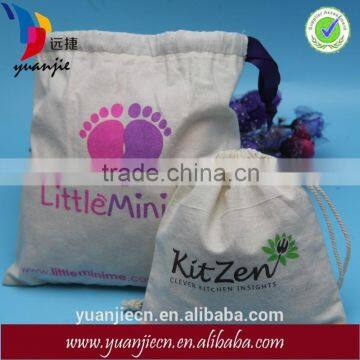 Eco friendly natural custom drawstring dust bag for shoe and for handbag