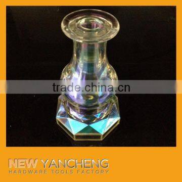 modular cheap glass tea table plastic crystal fittings