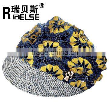 Fashion Girl Wide Brim Hat Sun Visor Hat Cheap Paper Straw Hat photo-2