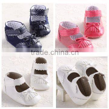 handmade custom colorful wholesale shoes girls with pu baby shoe