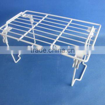 White Shelf Stacker/Kitchen Storage Helper Shelf/Kitchen Cabinet and Counter Shelf