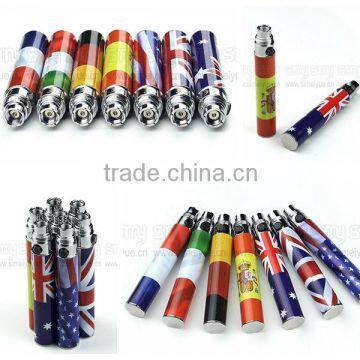 650/900/1100mah flower design e cigarette battery ego-n vapor ego flag