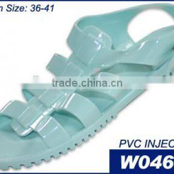 Fancy Lady Crystal Plastic Jelly Shoes