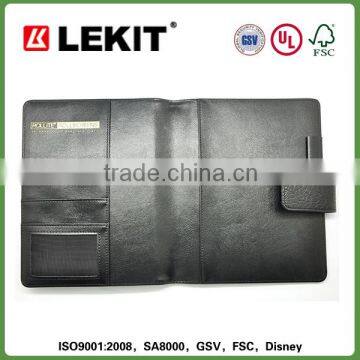 Croco grain pu leatherette book cover with magnetic closure made in dongguan Le Kit