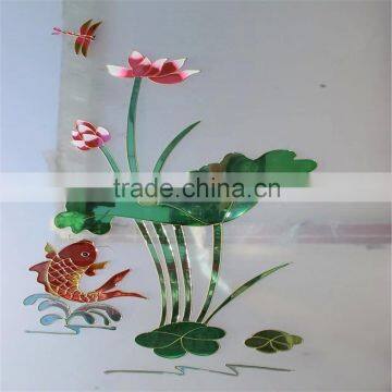 Low Price Tempered Acid Frosted Interior Door Glass