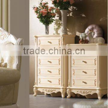 White Luxury Antique Customized Oak Solid Wood Luxury Wardrobe for Sale photo-5