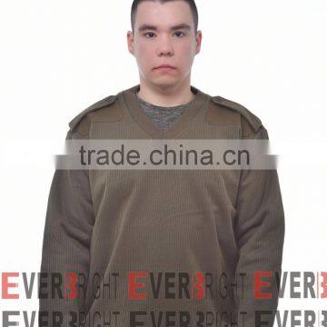 military sweater for men winter v neck cotton pullover