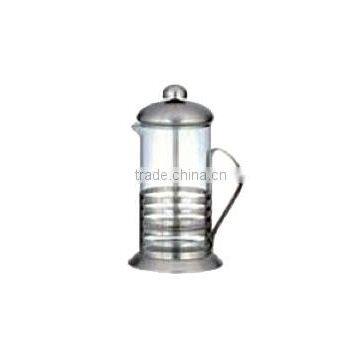 Large coffee pot coffee maker with heat resisting glass